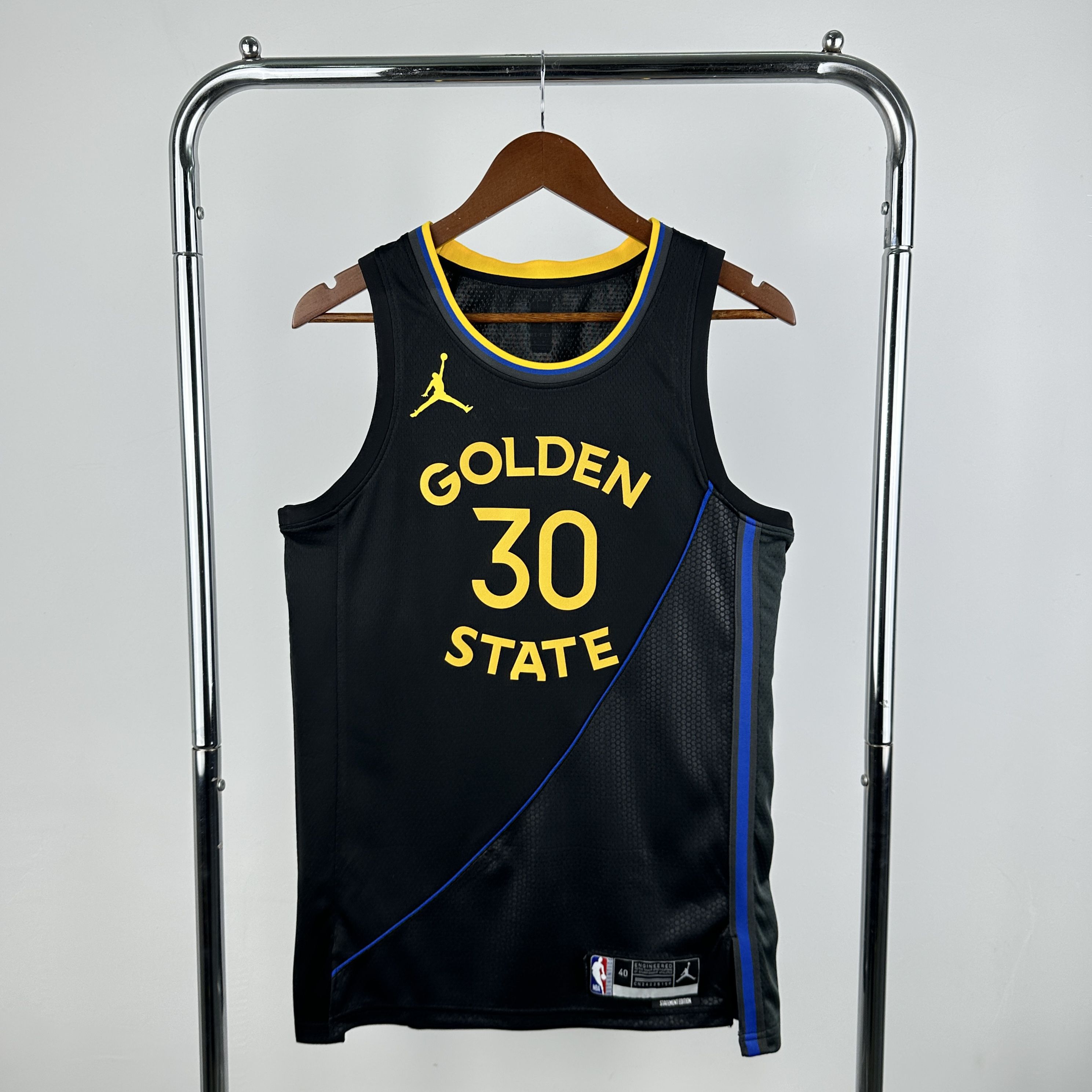Men Golden State Warriors #30 Curry Black Jordan style Seasons 2025 NBA Jersey->->NBA Jersey